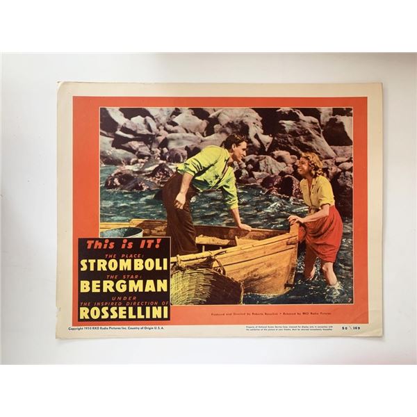 Stromboli original 1950 vintage lobby card