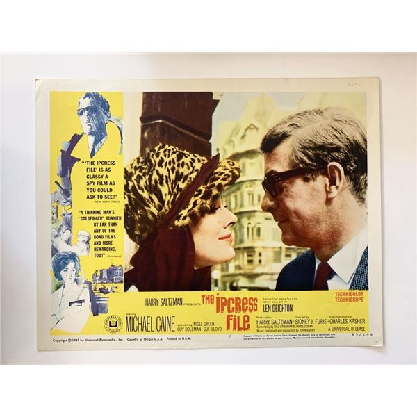 The Ipcress File original 1965 vintage lobby card