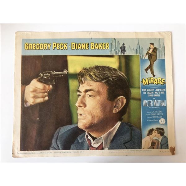 Mirage original 1965 vintage lobby card