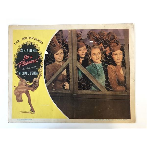 It's a Pleasure! original 1945 vintage lobby card