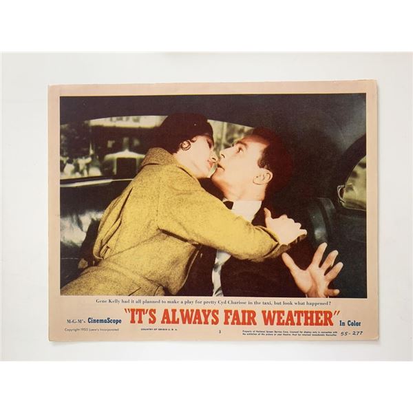 It's Always Fair Weather original 1955 vintage lobby card