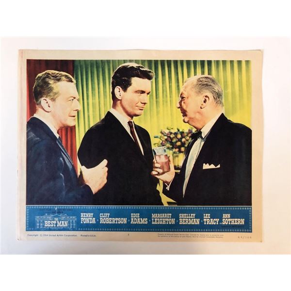 The Best Man original 1964 vintage lobby card