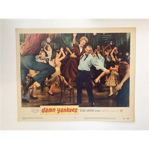 Damn Yankees  original 1958 vintage lobby card