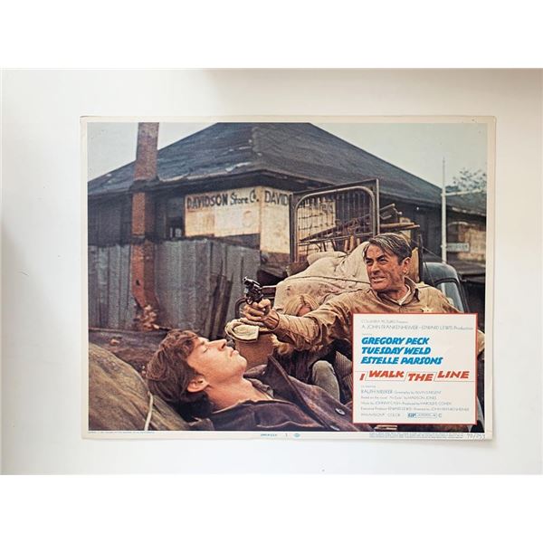 I Walk the Line original 1970 vintage lobby card