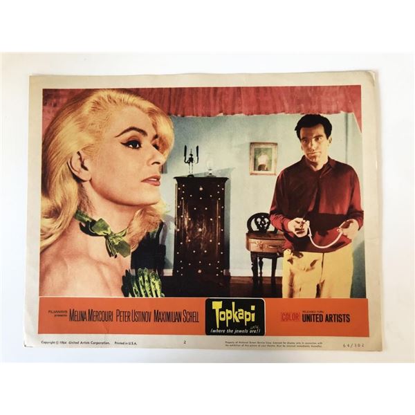Topkapi  original 1964 vintage lobby card