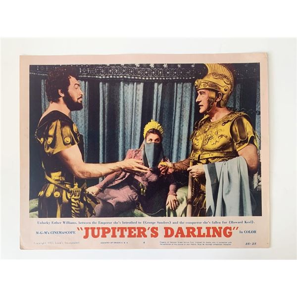Jupiter's Darling original 1955 vintage lobby card