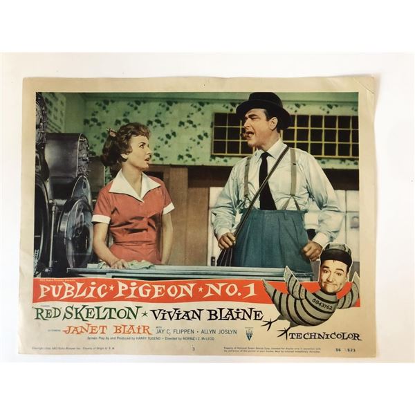 Public Pigeon No. 1  original 1956 vintage lobby card