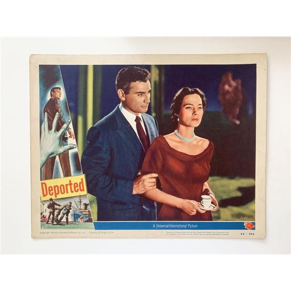 Deported original 1950 vintage lobby card