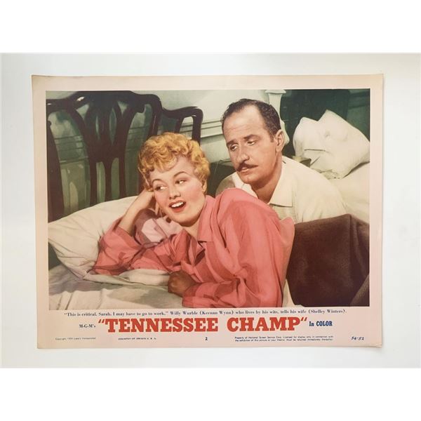 Tennessee Champ original 1954 vintage lobby card