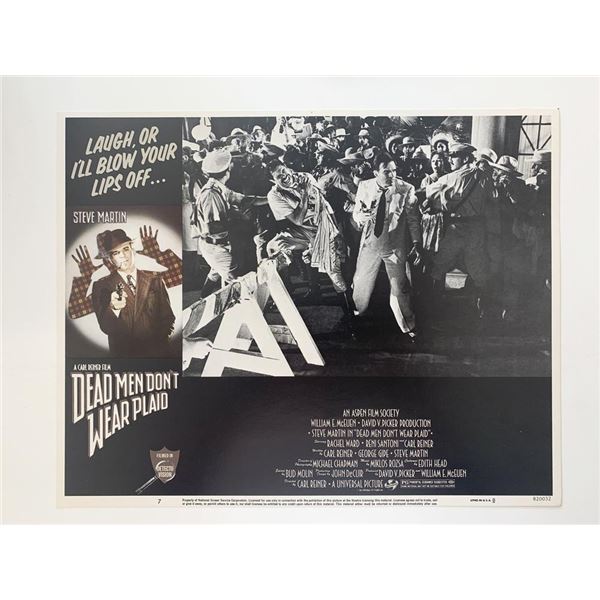 Dead Men Don't Wear Plaid original 1982 vintage lobby card
