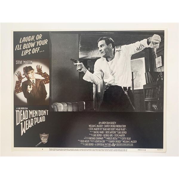 Dead Men Don't Wear Plaid original 1982 vintage lobby card