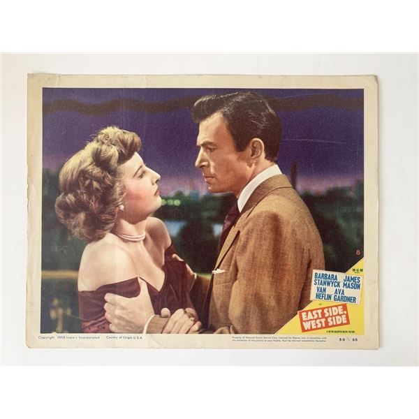 East Side, West Side original 1950 vintage lobby card