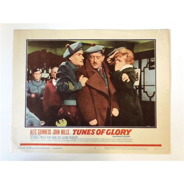 Tunes of Glory original 1960 vintage lobby card