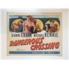 Image 1 : Dangerous Crossing original 1953 vintage lobby card
