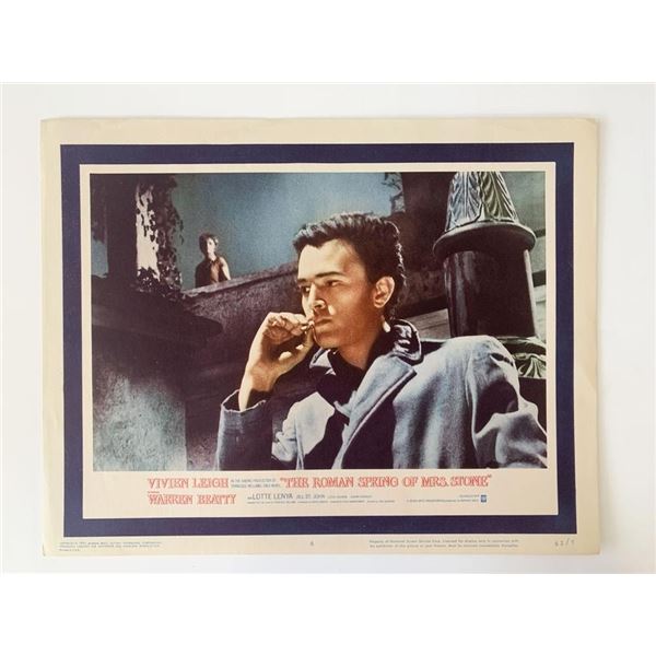 The Roman Spring of Mrs. Stone original 1962 vintage lobby card