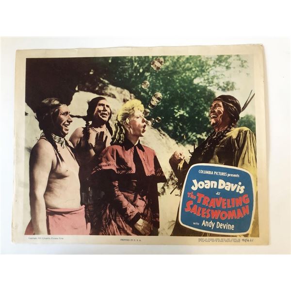 The Traveling Saleswoman original 1949 vintage lobby card