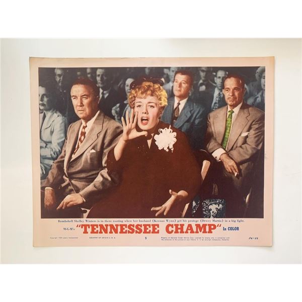 Tennessee Champ original 1954 vintage lobby card