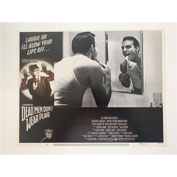 Dead Men Don't Wear Plaid original 1982 vintage lobby card