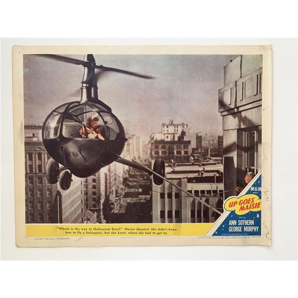 Up Goes Maisie original 1946 vintage lobby card