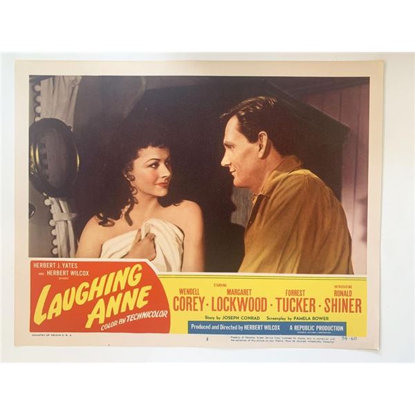 Laughing Anne original 1954 vintage lobby card
