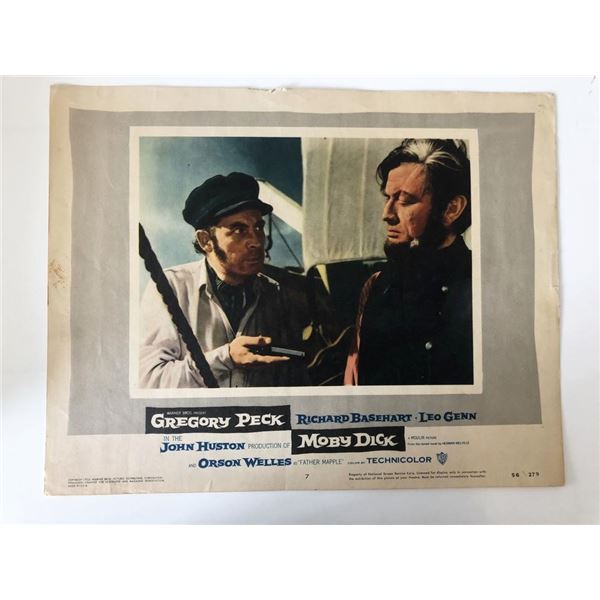Moby Dick original 1956 vintage lobby card
