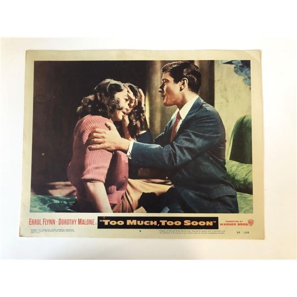 Too Much, Too Soon original 1958 vintage lobby card