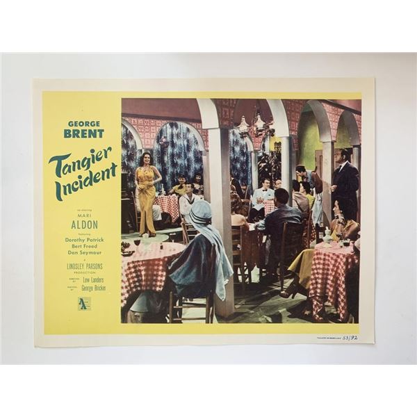Tangier Incident original 1953 vintage lobby card