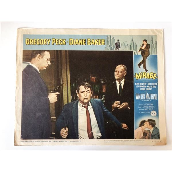 Mirage original 1965 vintage lobby card