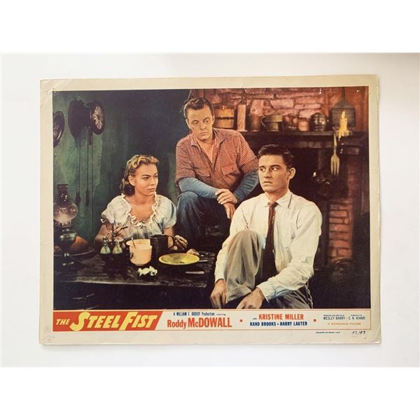 The Steel Fist original 1952 vintage lobby card
