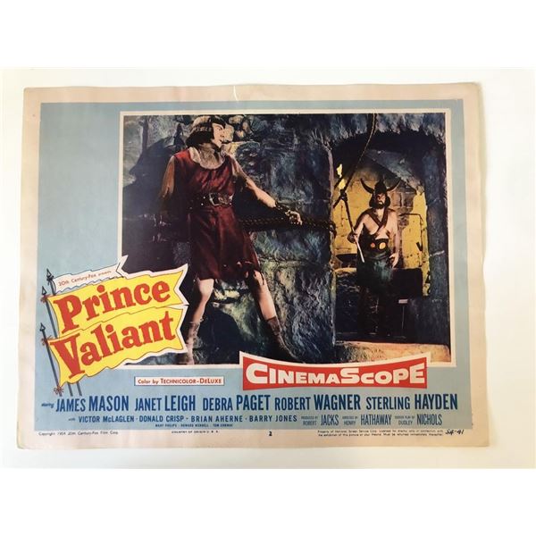 Prince Valiant  original 1954 vintage lobby card