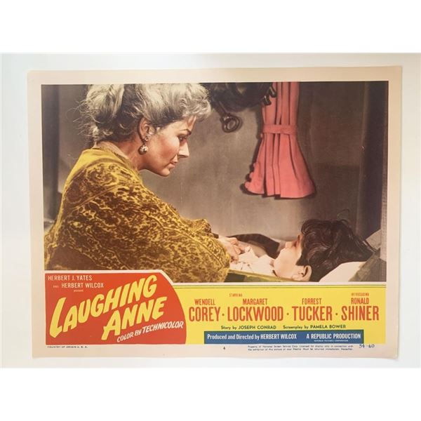 Laughing Anne original 1954 vintage lobby card
