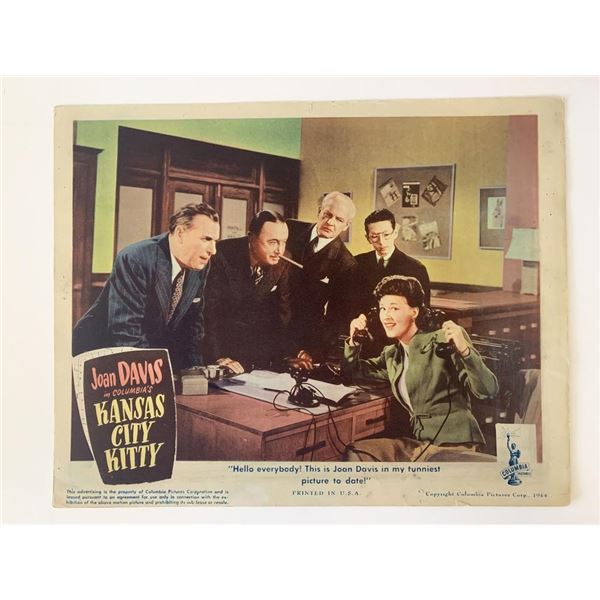 Kansas City Kitty original 1944 vintage lobby card