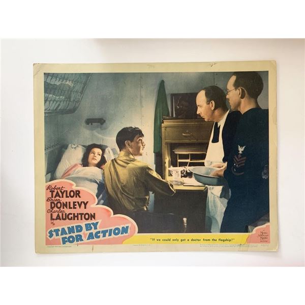 Stand By for Action original 1943 vintage lobby card