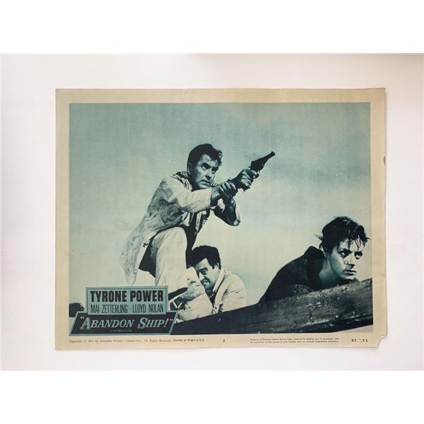 Abandon Ship! original 1957 vintage lobby card