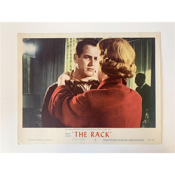 The Rack original 1956 vintage lobby card
