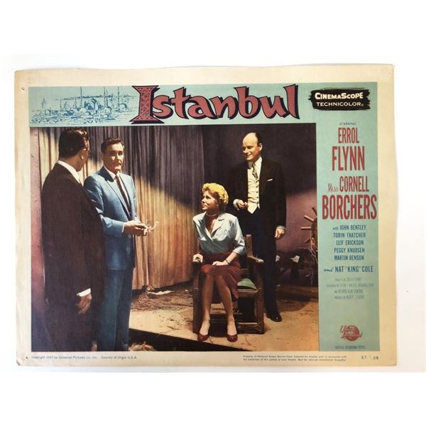 Istanbul original 1957 vintage lobby card