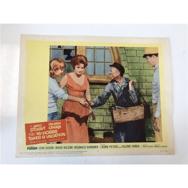 Mr. Hobbs Takes a Vacation original 1962 vintage lobby card