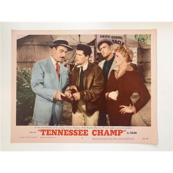 Tennessee Champ original 1954 vintage lobby card
