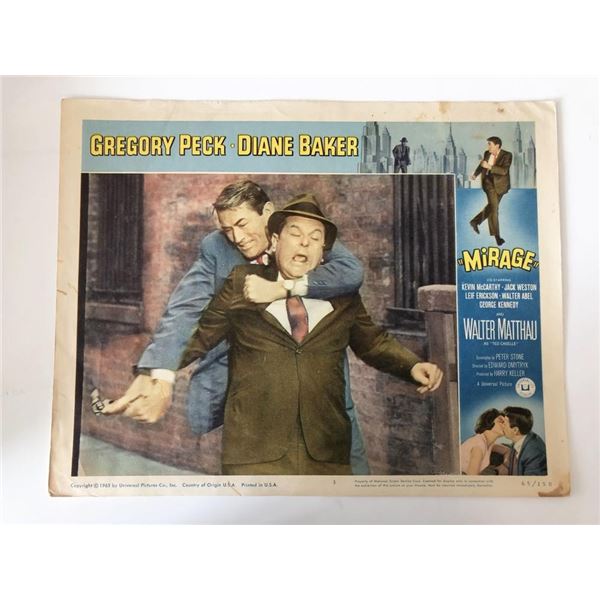 Mirage original 1965 vintage lobby card