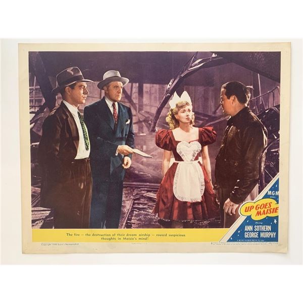 Up Goes Maisie original 1946 vintage lobby card
