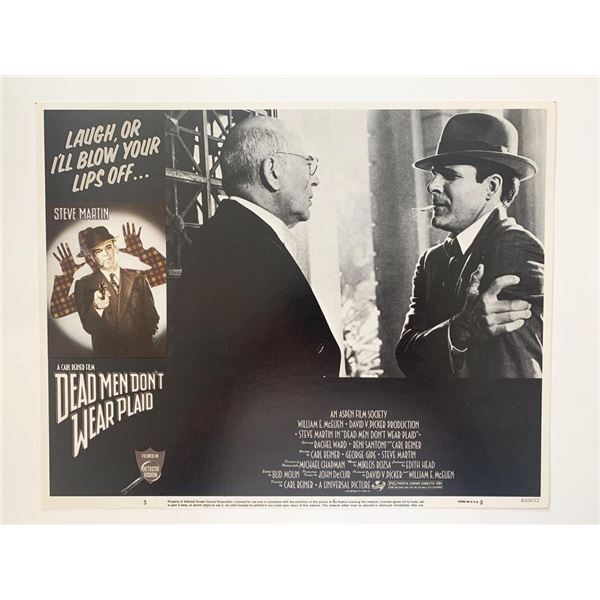 Dead Men Don't Wear Plaid original 1982 vintage lobby card