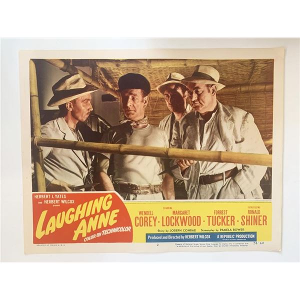 Laughing Anne original 1954 vintage lobby card