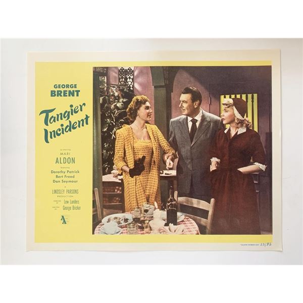 Tangier Incident original 1953 vintage lobby card