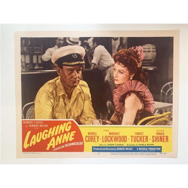 Laughing Anne original 1954 vintage lobby card