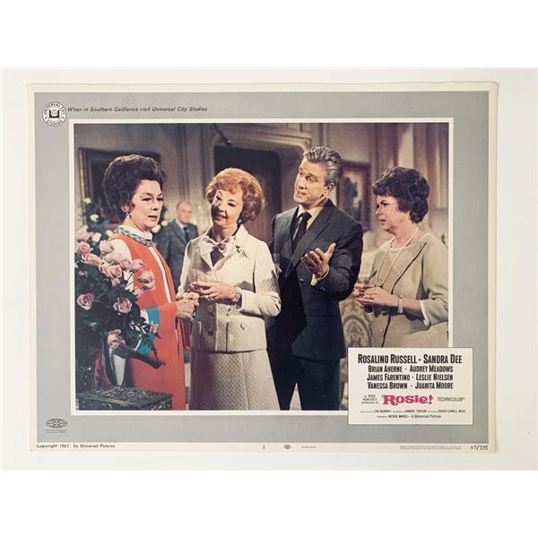 Rosie! original 1967 vintage lobby card