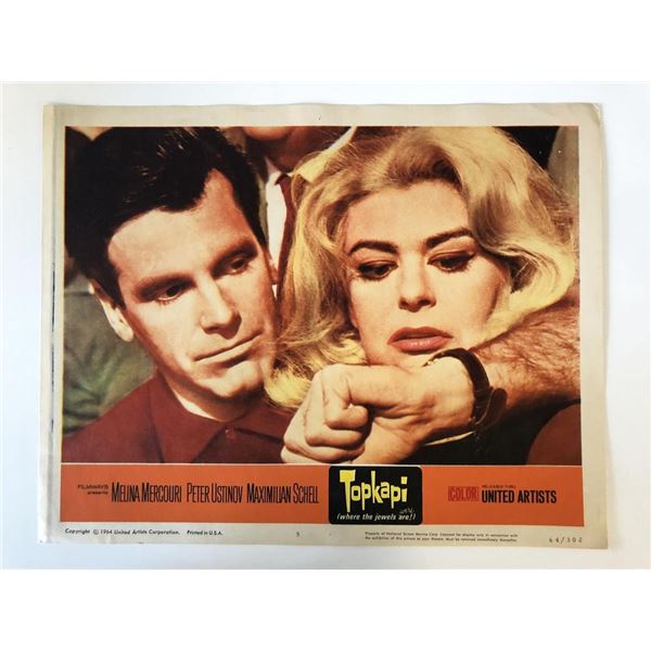 Topkapi  original 1964 vintage lobby card