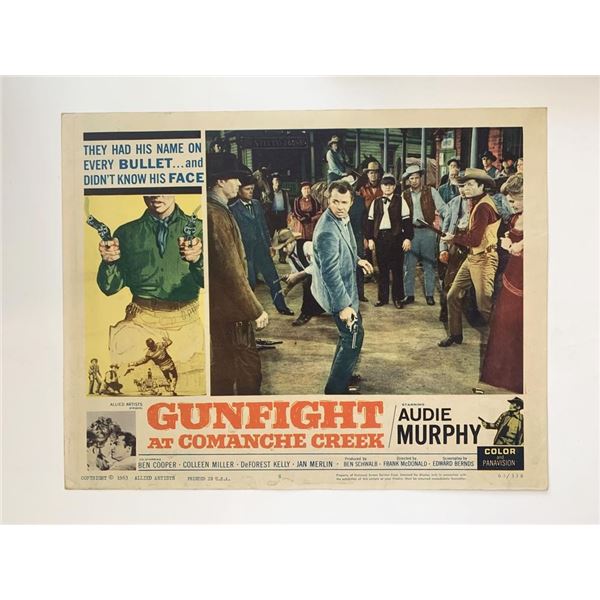 Gunfight at Comanche Creek original 1963 vintage lobby card