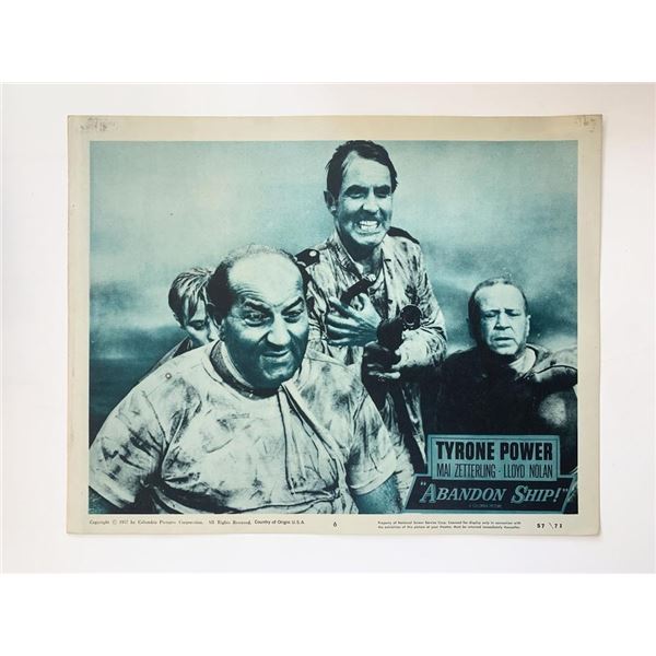 Abandon Ship! original 1957 vintage lobby card