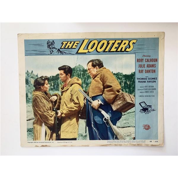 The Looters original 1955 vintage lobby card