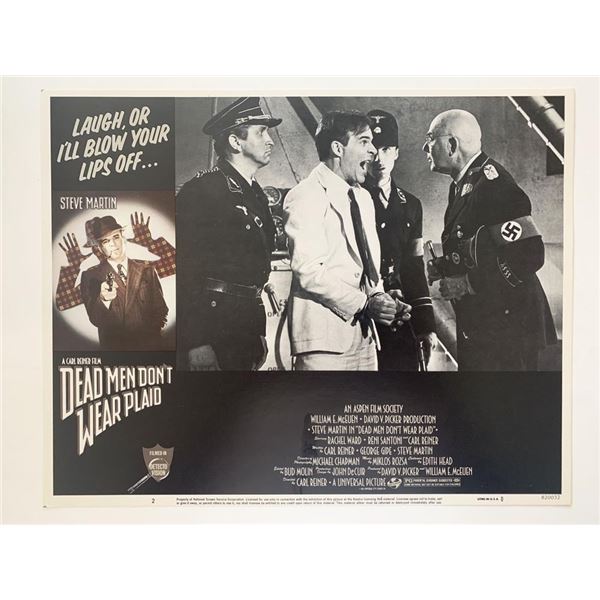 Dead Men Don't Wear Plaid original 1982 vintage lobby card